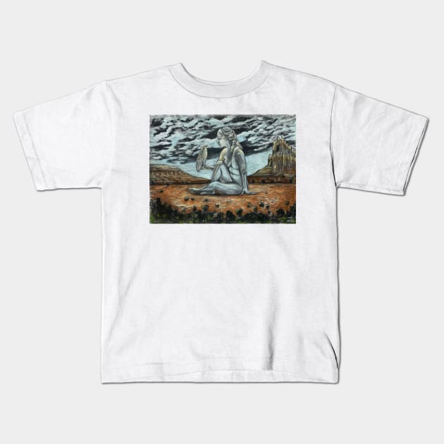 New Mexico Goddess Kids T-Shirt by KirstenAngelArt